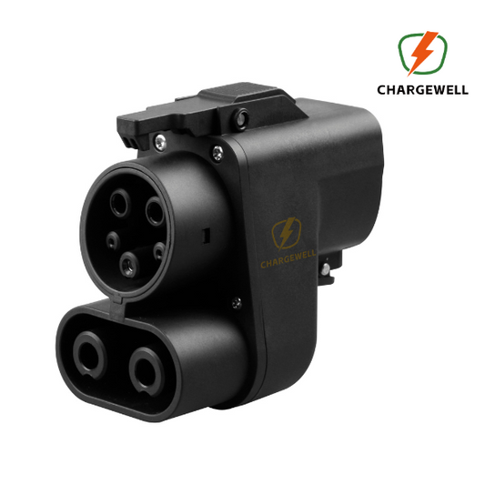 ChargeWell NACS to CCS1 Tesla Supercharger Adapter | 500A Max, 1000V DC | Compatible with VW, Ford, GM, Rivian, Volvo, Polestar, Kia | 1-Year Warranty