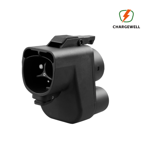 ChargeWell NACS to CCS1 Tesla Supercharger Adapter | 500A Max, 1000V DC | Compatible with VW, Ford, GM, Rivian, Volvo, Polestar, Kia | 1-Year Warranty